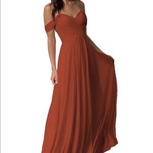 Terracotta bridesmaid dress